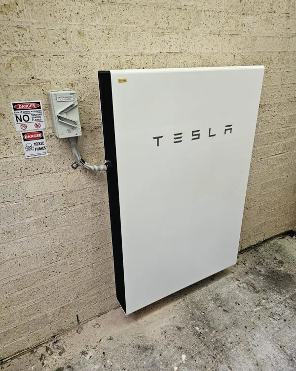 Tesla Powerwall installation by UNA Electrical and Solar.
