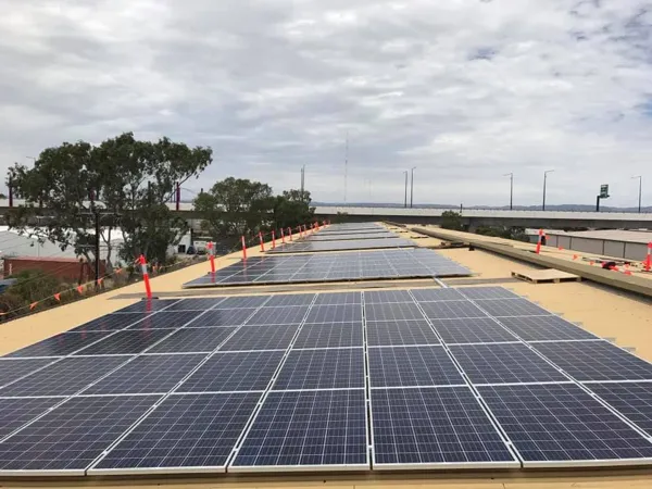 Commercial solar power system.