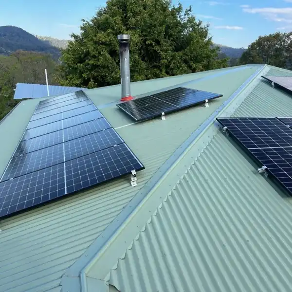 Solar panel installation by Wescor Electrical of Gympie.