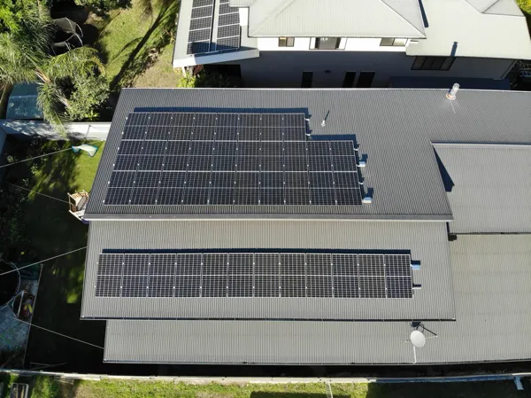 Solar panel installation image from Wolff Energy Solutions.