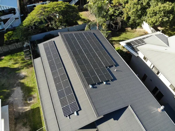 Solar panel installation image from Wolff Energy Solutions.