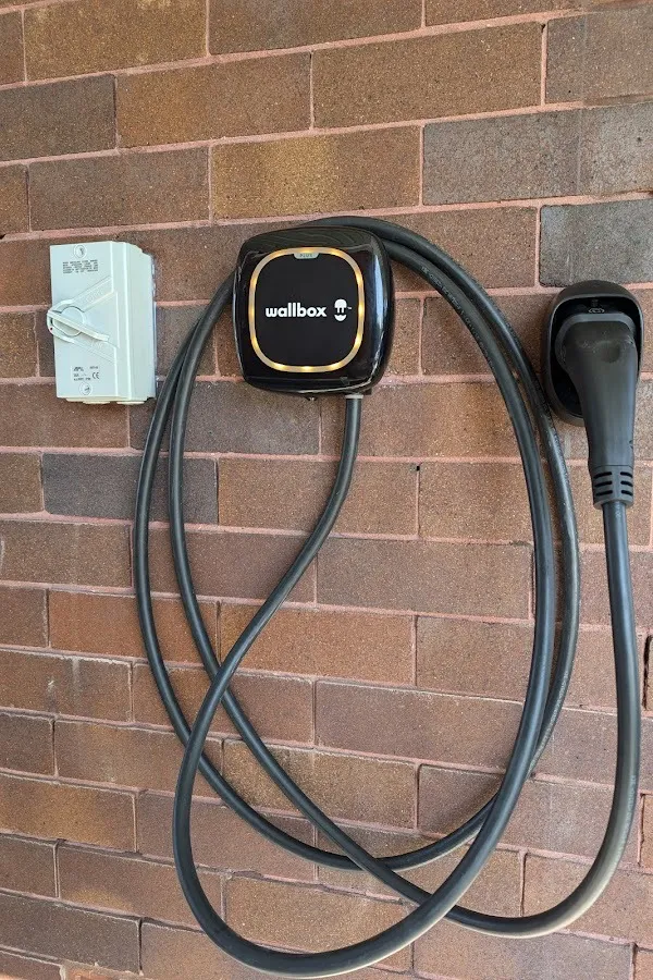 Wallbox home EV charger installation.