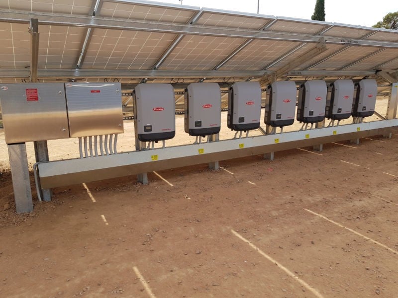 175kW Ground-Mounted Solar in Alice Springs Fronius Inverter line up
